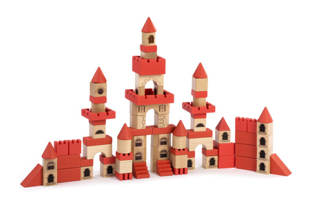 Drewniane Klocki Zamek 100 el. Miniland