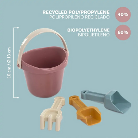 ECO Zestaw do piasku Baby Ciepłe kolory Miniland